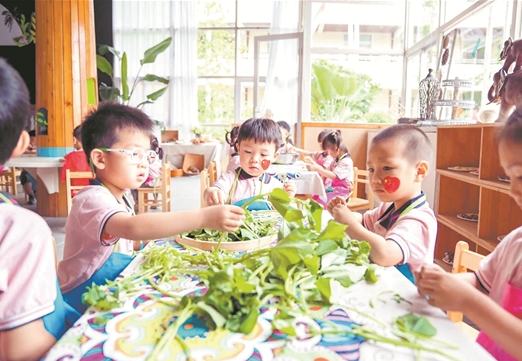 幼兒園開啟一段特別“美食”之旅 激發孩子愛國情懷