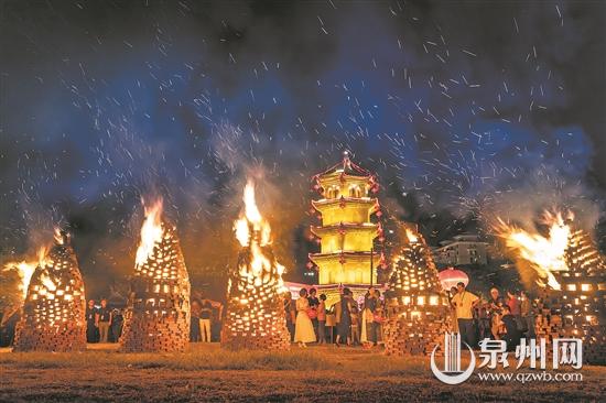 泉州特殊習俗——燒塔仔 已成為當地重要民間節慶活動